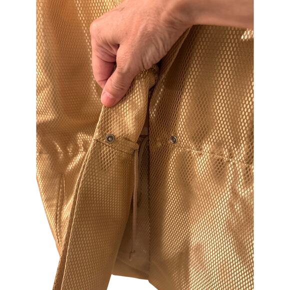 Vintage 1999 Jil Sander Women's Sleeveless Metallic Gold Mesh Vest, 2 (34) NWOT - Picture 6 of 11